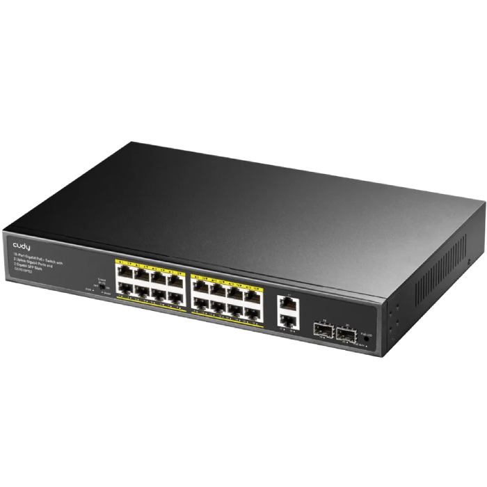 Коммутатор CUDY GS1018PS2 Тип неуправляемый