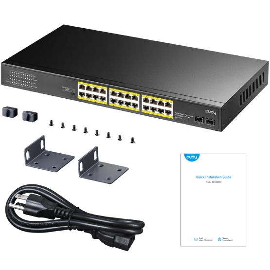 Коммутатор CUDY GS1028PS2 Форм-фактор настольный