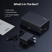 Коммутатор UGREEN 5-Port Gigabit Ethernet Switch (CM833)