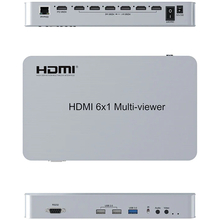 Комутатор POWERPLANT HDMI 6x1 Multi-viewer 1080p (HDSW6-Q)