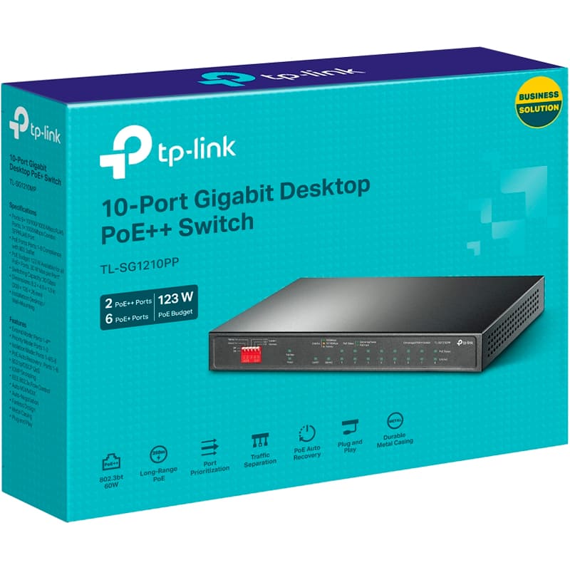 Заказать Коммутатор TP-LINK TL-SG1210PP