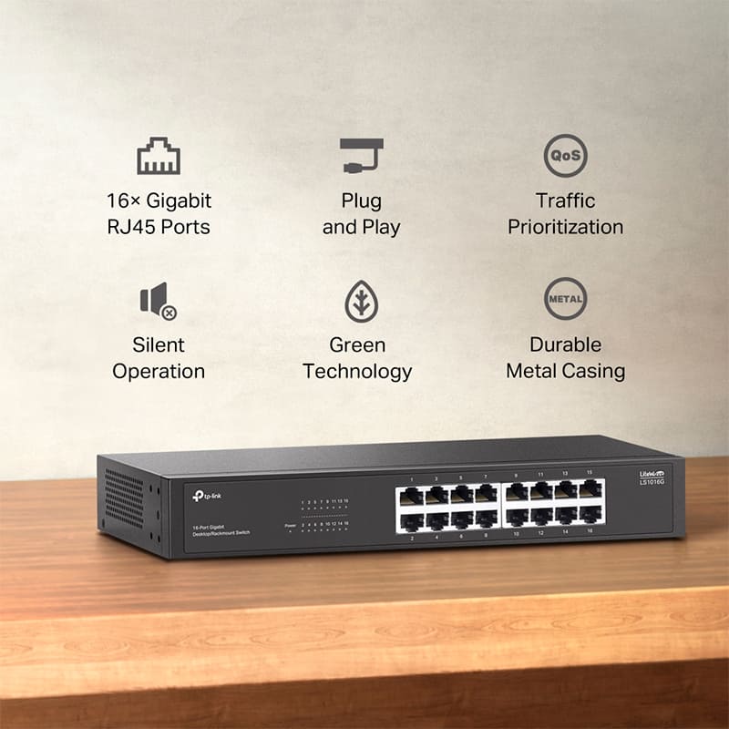 Изображение Коммутатор TP-LINK LS1016G