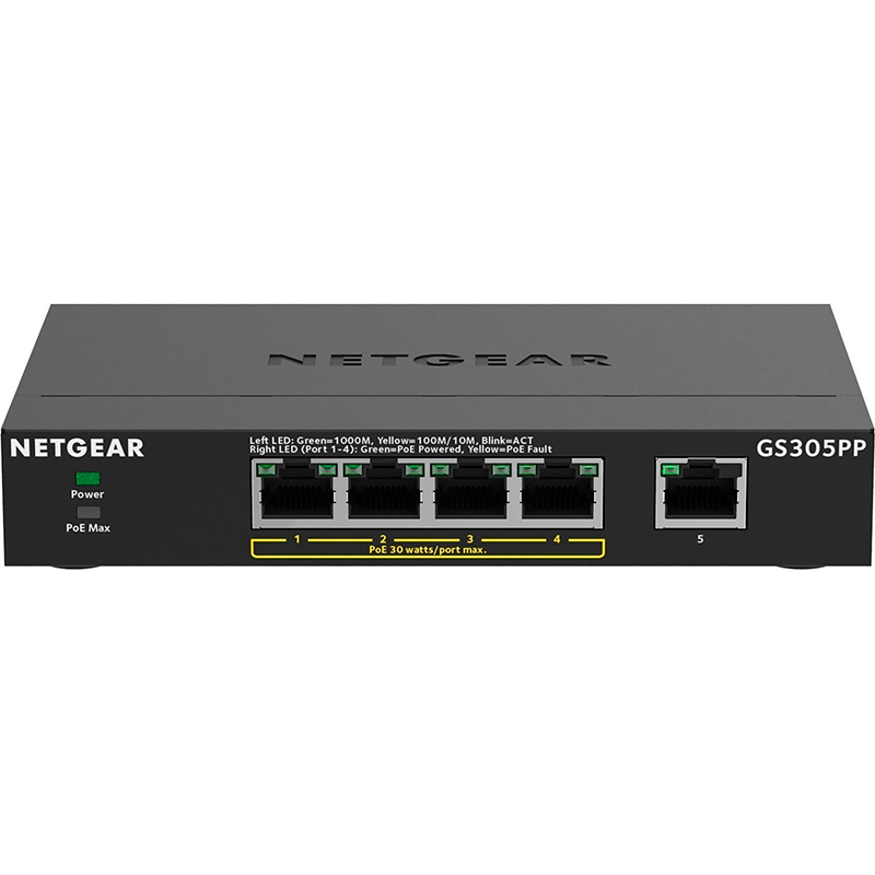 Коммутатор NETGEAR GS305PP (GS305PP-300EUS)