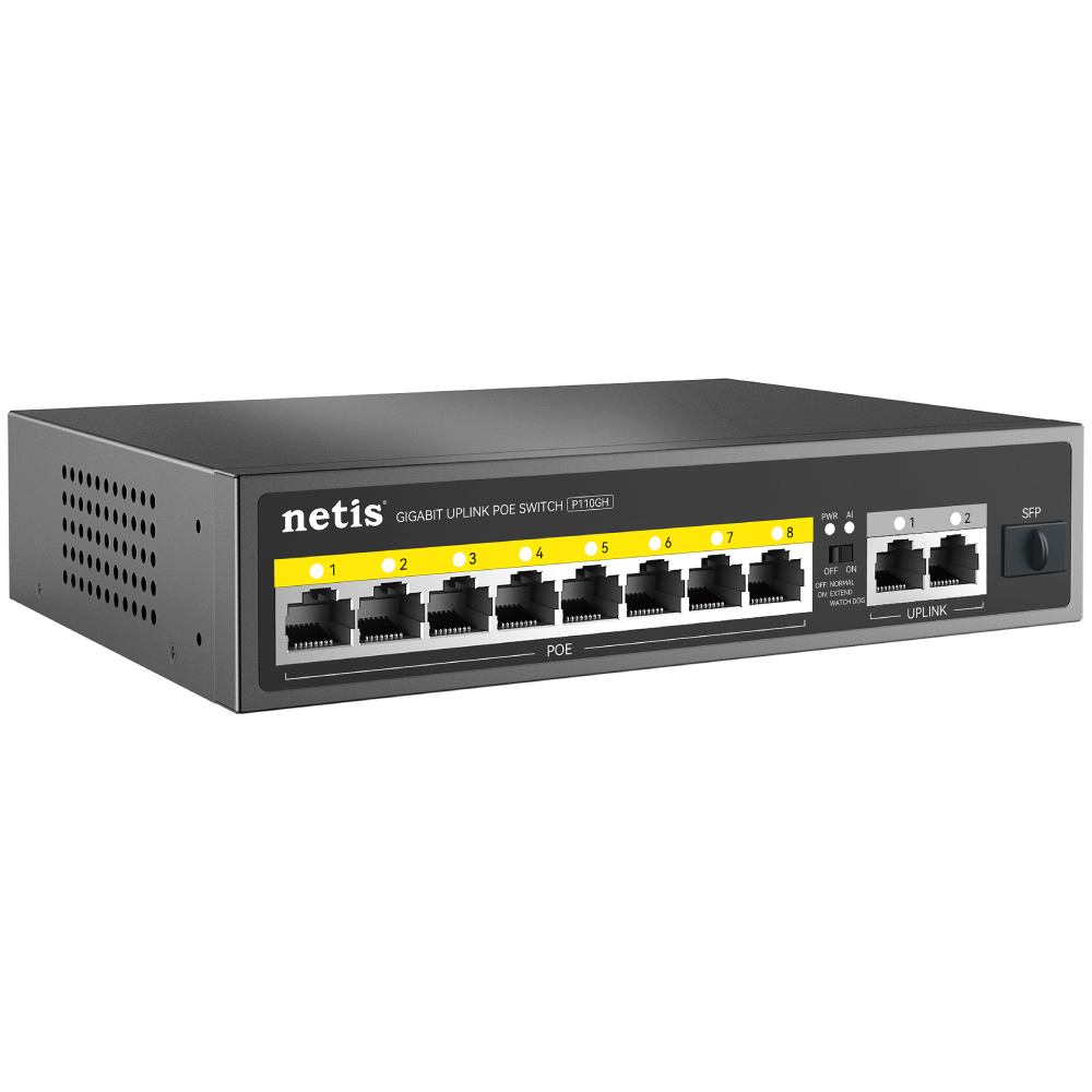 Коммутатор NETIS P110GH Форм-фактор настольный