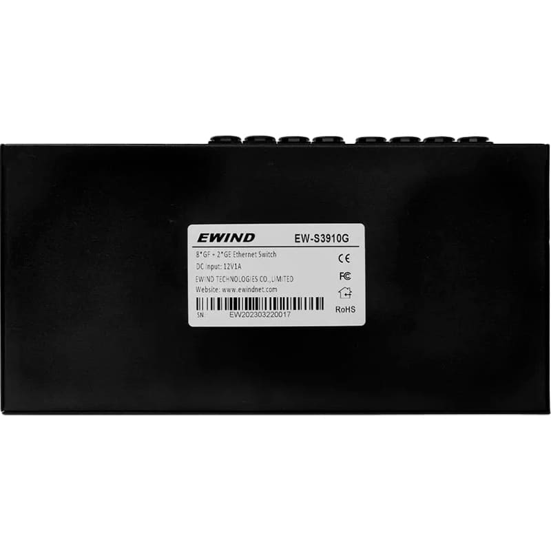 Коммутатор EWIND EW-S3910G Порты коммутатора 8 х 10/100/1000M SFP; 2 х 10/100/1000M RJ45