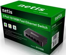 Комутатор NETIS ST3105S 5 Ports 10/100Mbps Fast Ethernet Switch