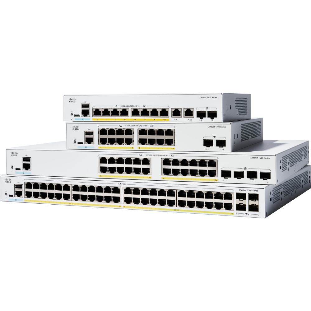 Комутатор CISCO Catalyst C1200-48T-4X Форм-фактор монтуємий в стійку