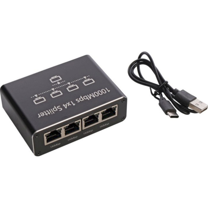 Коммутатор CABLEXPERT NSP-4P-EU Тип неуправляемый