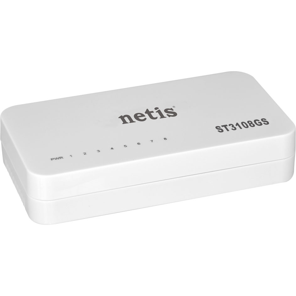 

Неуправляемый коммутатор NETIS ST3108GS 8, ST3108GS 8