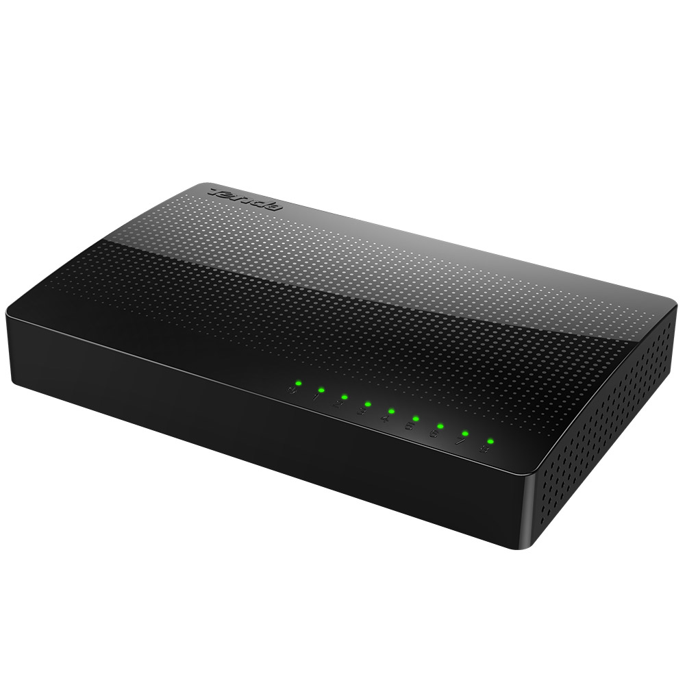 Комутатор TENDA SG108 8-port Gigabit Switch Black Тип некерований