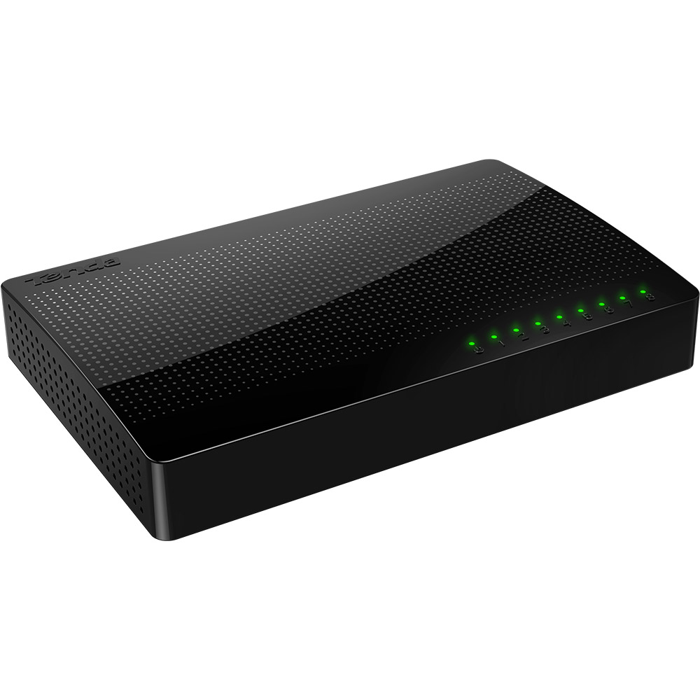 Комутатор TENDA SG108 8-port Gigabit Switch Black Форм-фактор настільний