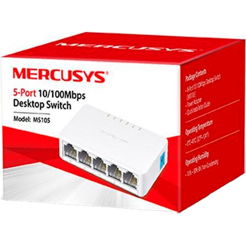 Комутатор Mercusys MS105 Тип некерований