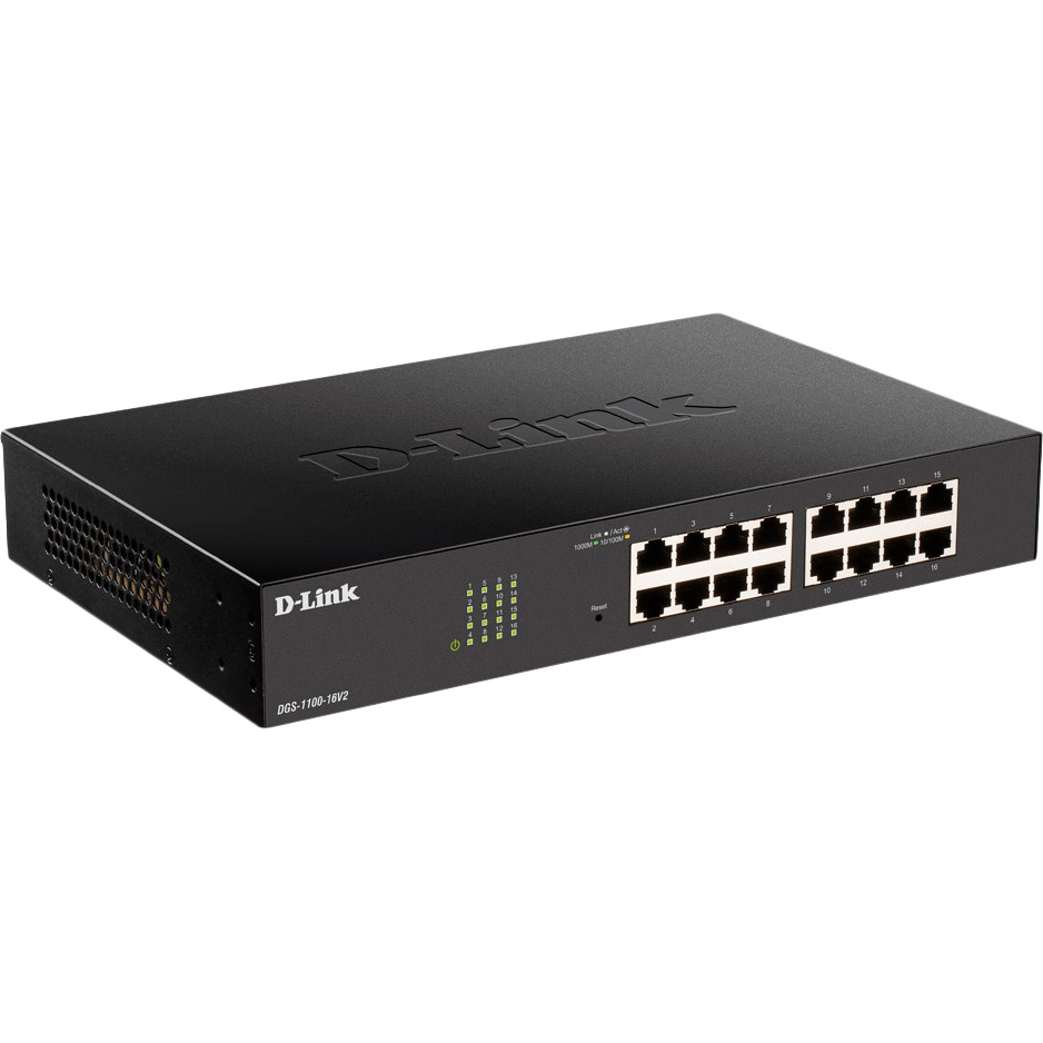 Коммутатор D-LINK DGS-1100-16V2 Тип настраиваемый