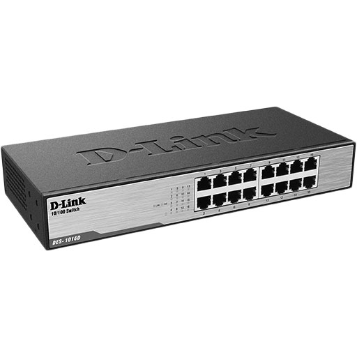 Коммутатор D-LINK DES-1016D Тип неуправляемый