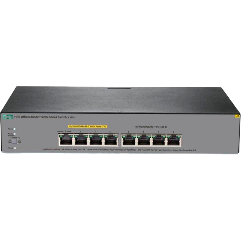 

Коммутатор HP 1920S 8G PPoE+ (JL383A), 1920S 8G PPoE+