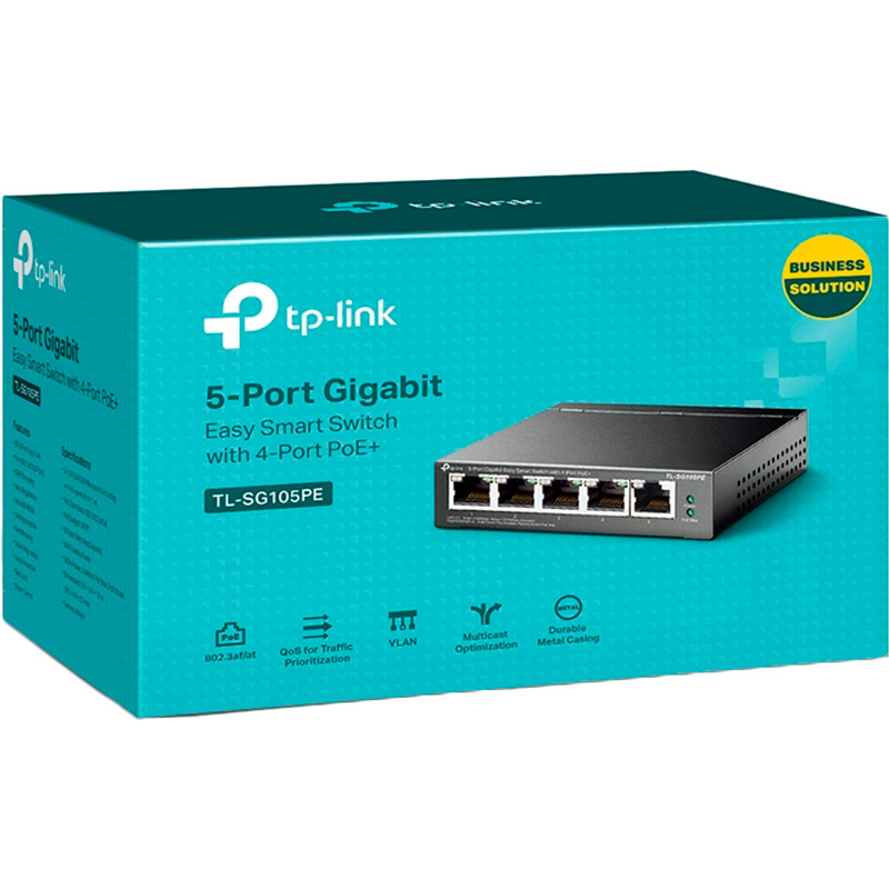 Коммутатор TP-LINK TL-SG105PE Ширина/высота корпуса 99.8/25 мм