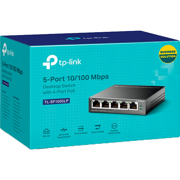 Коммутатор TP-LINK TL-SF1005LP Тип неуправляемый