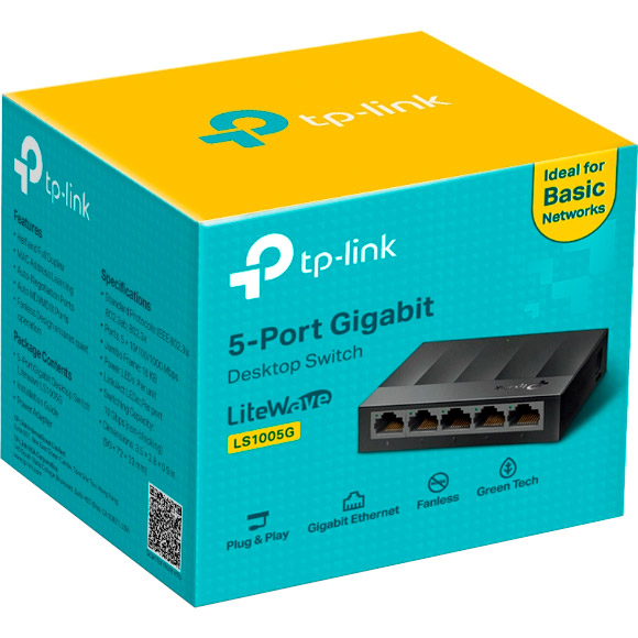 Комутатор TP-LINK LiteWave LS1005G Тип некерований