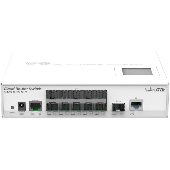 

Коммутатор MIKROTIK CRS212-1G-10S-1S+IN, CRS212-1G-10S-1S+IN