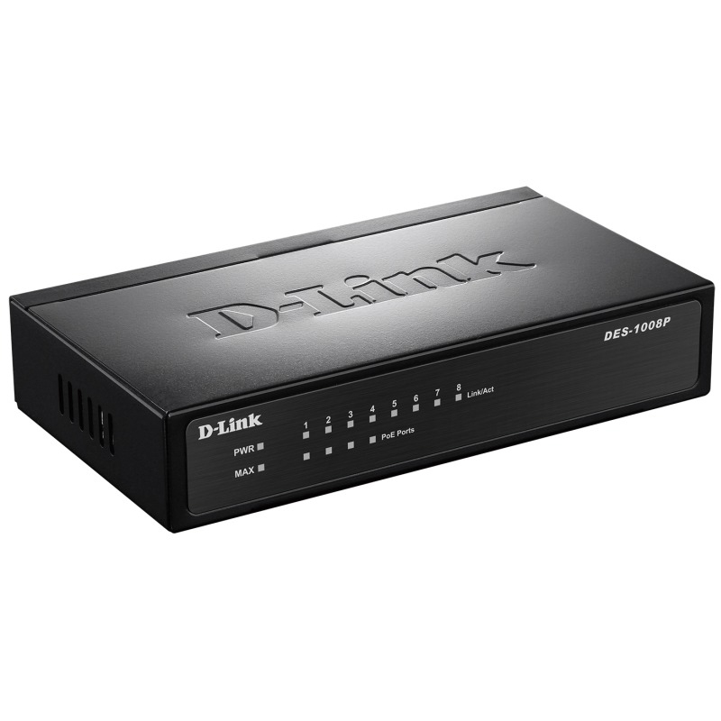 

Коммутатор D-LINK DES-1008P, DES-1008P