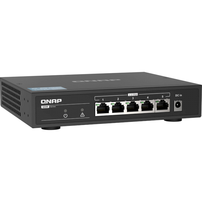 

Коммутатор QNAP QSW-1105-5T 5x2.5GbE (RJ45), QSW-1105-5T 5x2.5GbE (RJ45)