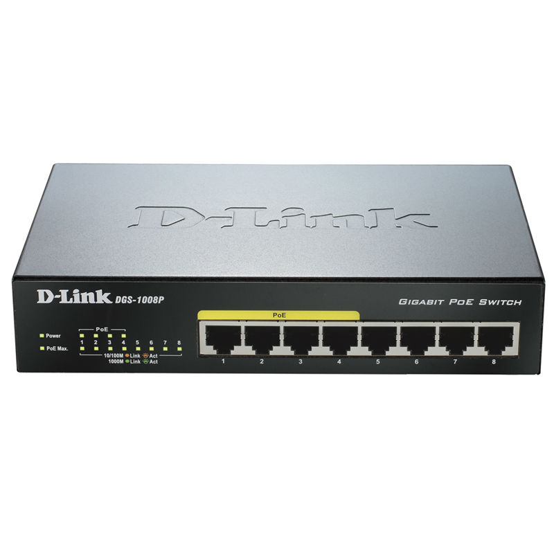 Комутатор D-LINK DGS-1008P