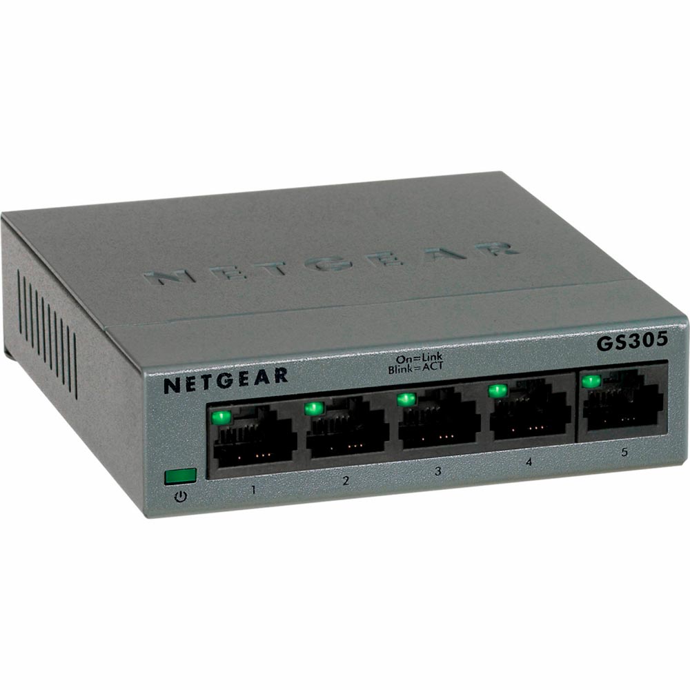 

Неуправляемый коммутатор NETGEAR GS305 (GS305-300PES), GS305 (GS305-300PES)