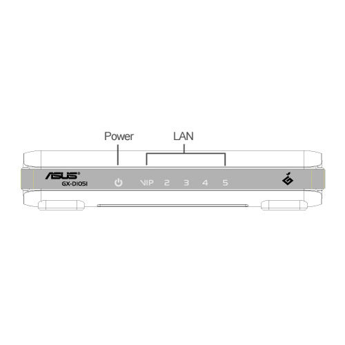 Комутатор ASUS GX-D1051 Порти комутатора 5 x Gigabit Ethernet (10/100/1000 Мбит/с)