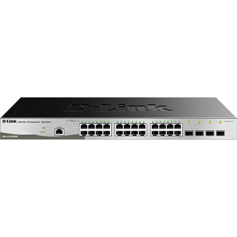 

Коммутатор D-LINK DGS-1210-28/ME/P/B, DGS-1210-28/ME/P/B 24xGE, 4xSFP