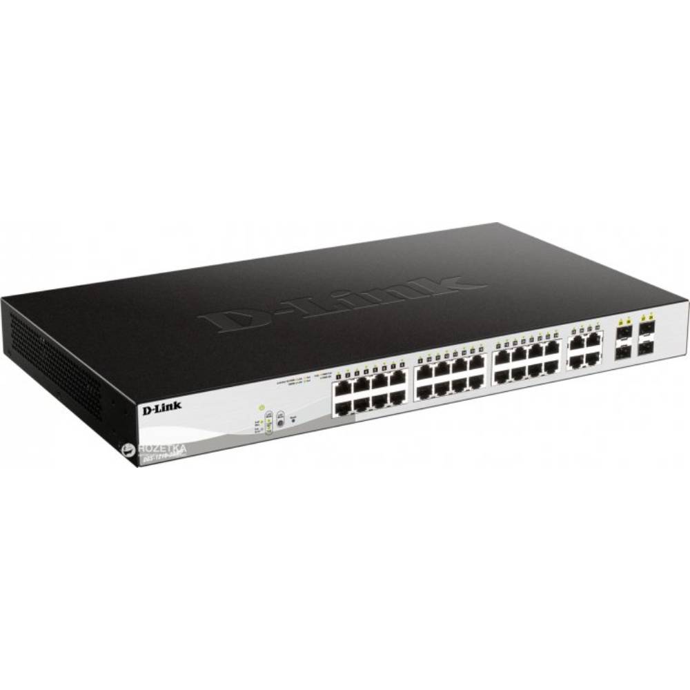 Комутатор D-LINK DGS-1210-28MP Тип з можливістю налаштування