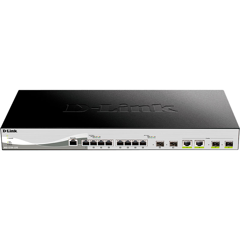 

Коммутатор D-LINK DXS-1210-12TC, DXS-1210-12TC 8x10GE, 2xSFP+, 2x10GE/SFP+,