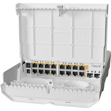 Коммутатор MikroTiK netPower 16P CRS318-16P-2S+OUT