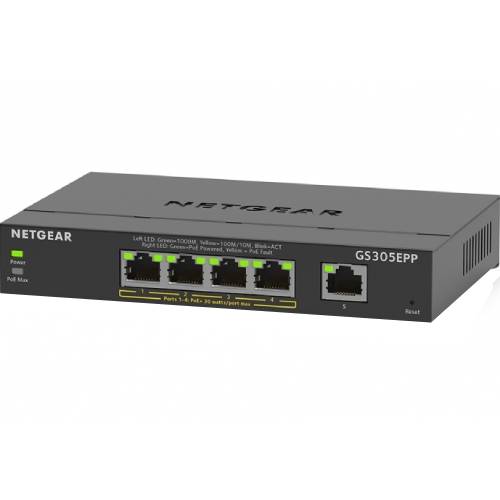 Коммутатор NETGEAR GS305EPP (GS305EPP-100PES) Тип управляемый