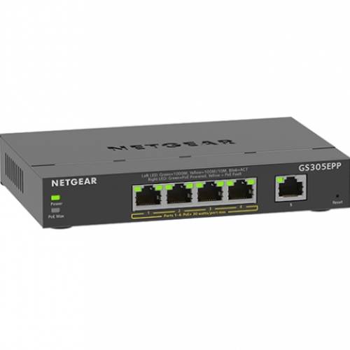 Коммутатор NETGEAR GS305EPP (GS305EPP-100PES)