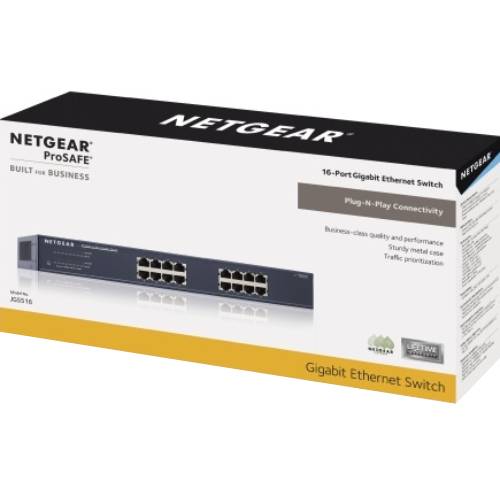 Комутатор NETGEAR JGS516v2 (JGS516-200EUS) Форм-фактор монтуємий в стійку