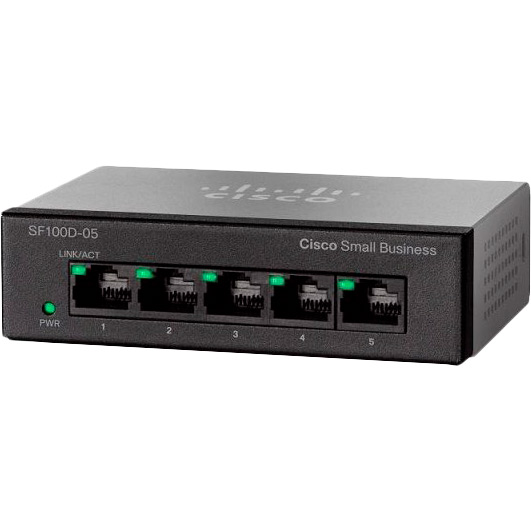 

Коммутатор CISCO SB SF110D-05 (SF110D-05-EU), SB SF110D-05 5-Port 10/100 (SF110D-05-EU)