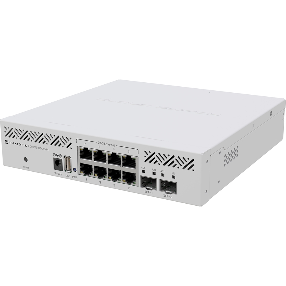 Коммутатор MIKROTIK CRS310-8G+2S+IN Тип управляемый