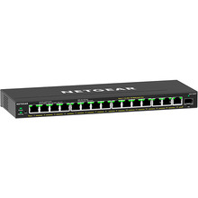 Комутатор NETGEAR GS316EPP 15x1GE PoE+ 231 Вт (GS316EPP-100PES)