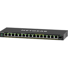 Комутатор NETGEAR GS316EPP 15x1GE PoE+ 231 Вт (GS316EPP-100PES)