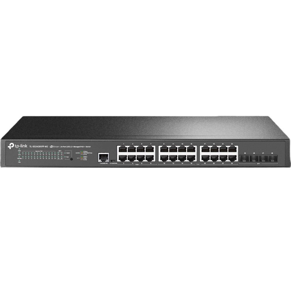 Комутатор TP-LINK TL-SG3428XPP-M2 JetStream 19" 1U