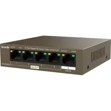 Коммутатор TENDA TEG1105PD 5-Port Gigabit PoE-IN/PoE-OUT Extender (1in/4out) (TEG1105PD)