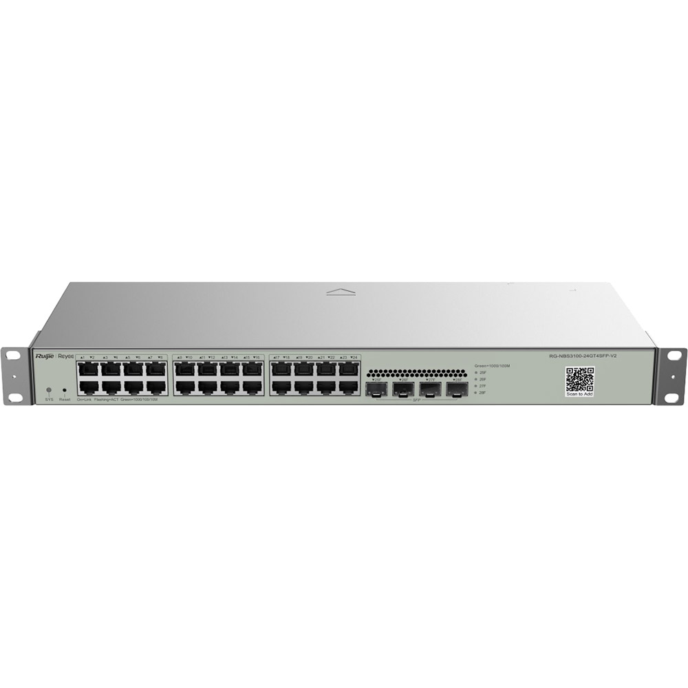 Коммутатор RUIJIE Reyee RG-NBS3100-24GT4SFP-V2 (6971693278721)