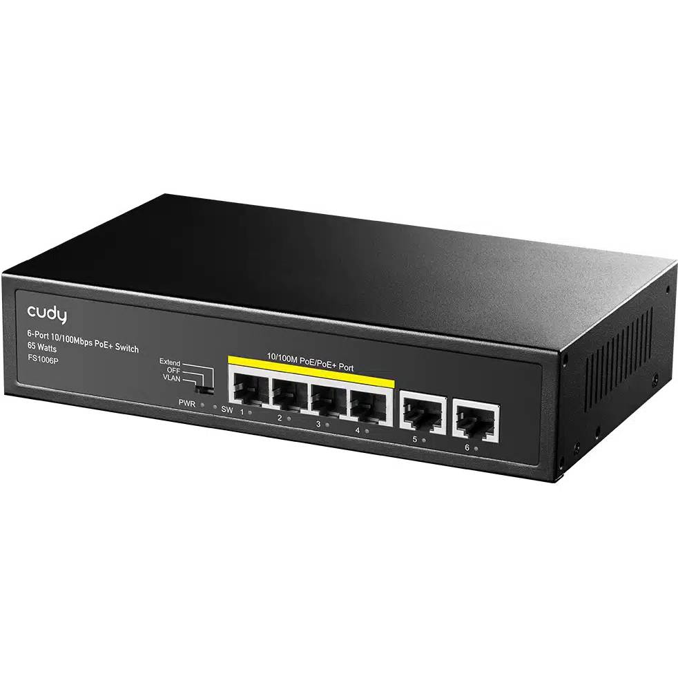 Комутатор CUDY FS1006P PoE+Switch 60W