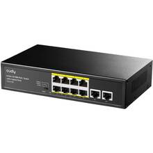 Коммутатор CUDY FS1010P PoE+ Switch with 2 Uplink Ports 120W