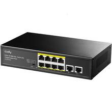 Комутатор CUDY FS1010PG PoE+ Switch with 2 Gigabit Uplink Ports 120W