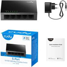 Комутатор CUDY GS105 Gigabit Metal Switch Black