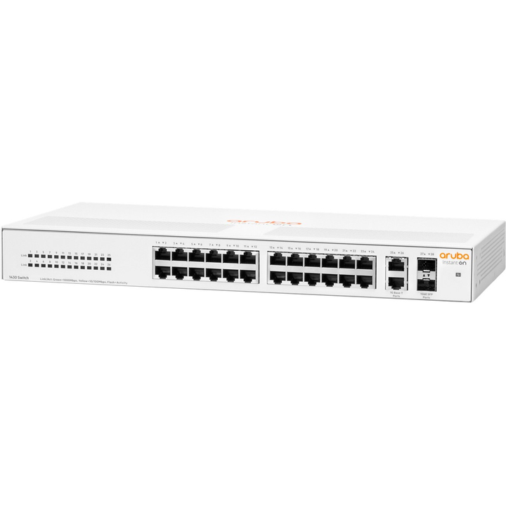 Комутатор HPE Aruba Instant On 1430 26G 2SFP Switch (R8R50A) Тип некерований