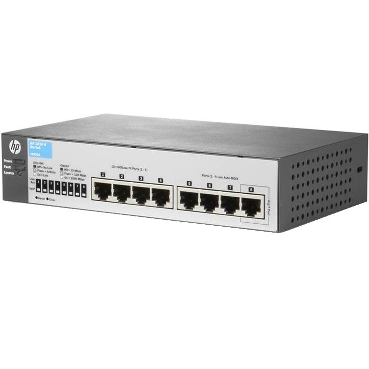 Коммутатор HP 1810-8 v2 (J9800A) Тип управляемый 2-го уровня