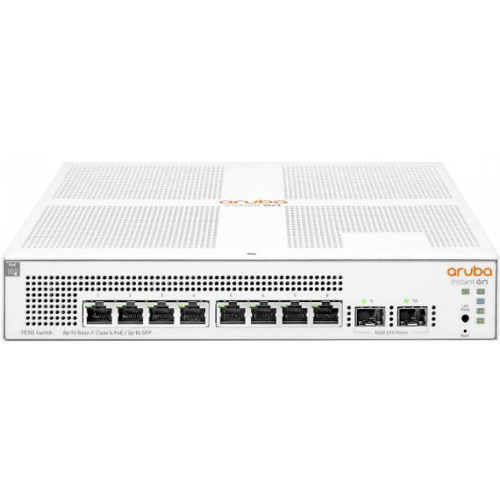 Комутатор HPE Aruba IOn 1930 8G 2SFP 124W Switch (JL681A) Тип керований 2-го рівня