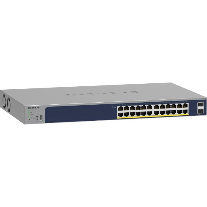 Комутатор NETGEAR 24xGE PoE 2xSFP L2 (GS724TP-300EUS) Форм-фактор монтуємий в стійку